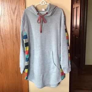 Oversized, tunic, hoodie.